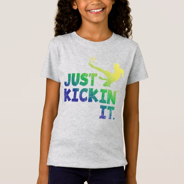 Nur Kickin, Soccer Graphic T - Shirt (Vorderseite)