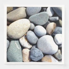 Nur Kieselsteine Naturfarben Cool Stone Deko Serviette