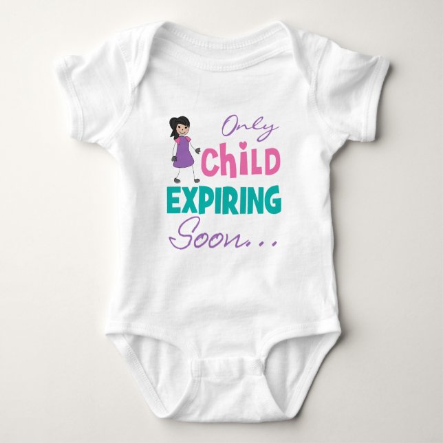Nur Kind erlöschen bald Baby Strampler (Vorderseite)