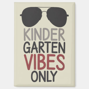 Nur Kindergarten Vibes Zurück zur Schule  Magnet