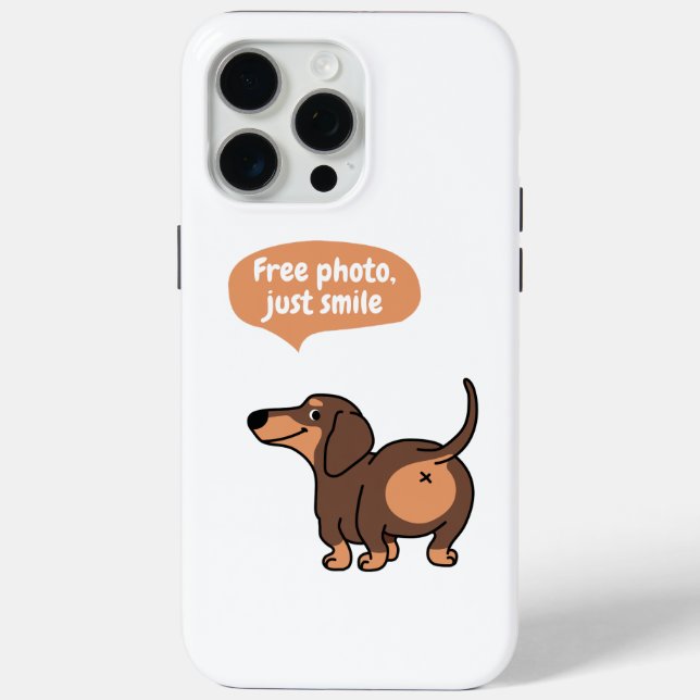 nur lächeln, gratis Foto Case-Mate iPhone Hülle (Rückseite)
