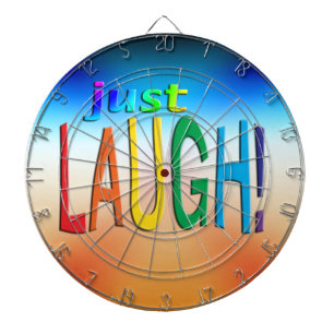 Nur lachen dartscheibe