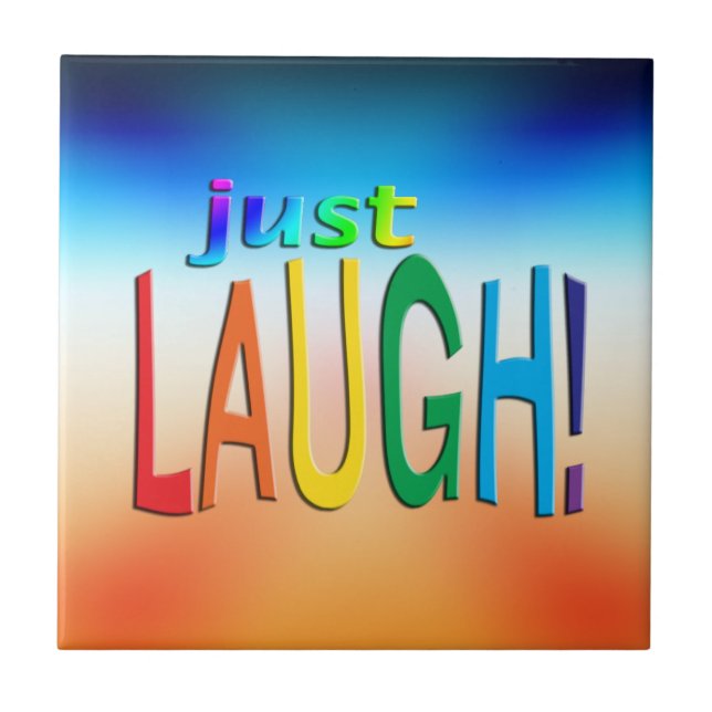 Nur lachen fliese (Vorderseite)