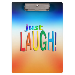 Nur lachen klemmbrett
