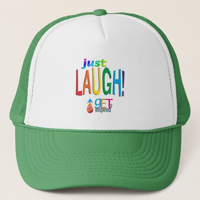 Nur lachen truckerkappe (Vorderseite)