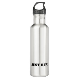 NUR LAUFEN. Modern, sportlich motiviert Cross Coun Edelstahlflasche
