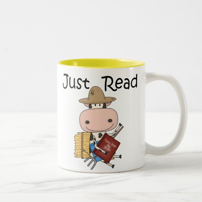 Nur lesen zweifarbige tasse (Rechts)