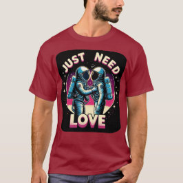 Nur Liebe brauchen - Dunkler T - Shirt