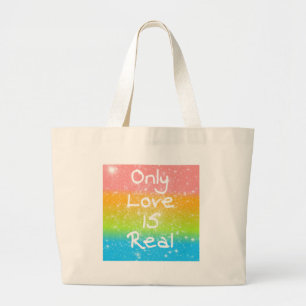 Nur Liebe ist real Jumbo Stoffbeutel
