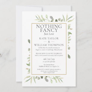 Nur Liebe Sequel Wedding Vows Greenery Einladung