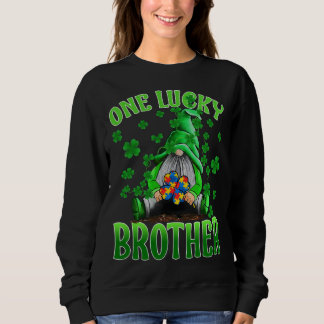 Nur Lucky Brother Gnomes Autism St Patrick's Day Sweatshirt