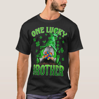 Nur Lucky Brother Gnomes Autism St Patrick's Day T-Shirt