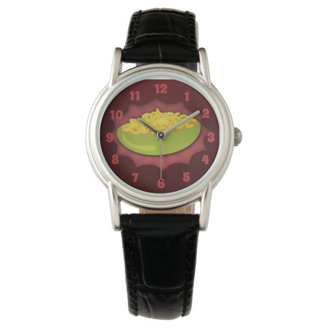Nur Mac und Käse Armbanduhr (Vorderseite)