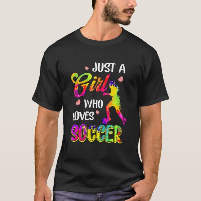Nur Mädchen Lieben Aquarellmalerei Frauen T-Shirt (Vorderseite)