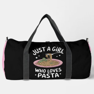 Nur Mädchen liebt Pastagericht Duffle Bag