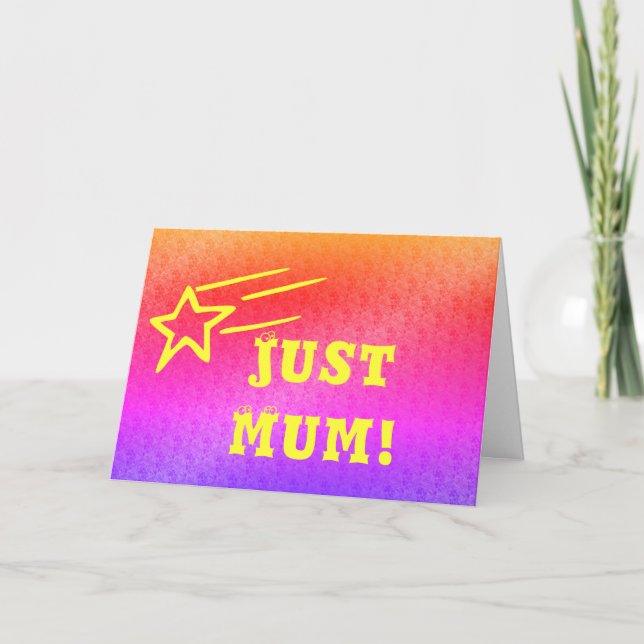 Nur Mama schießt Star Mother Day Karte (Vorderseite)