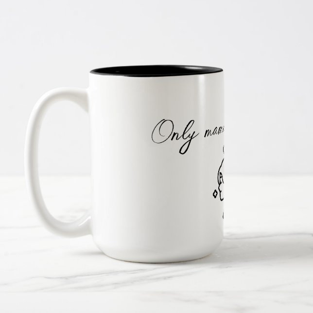 Nur Mama versteht! Zweifarbige Tasse (Links)