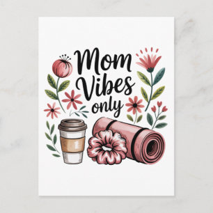Nur Mama Vibes Feiertagspostkarte