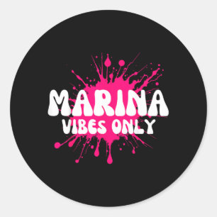 Nur Marina Vibes Runder Aufkleber