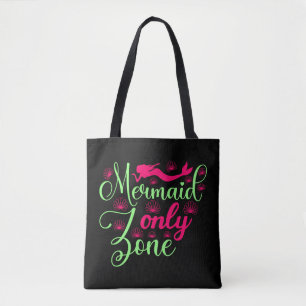 Nur Meerjungfrau-Zone in Hot Pink und Neon Green Tasche