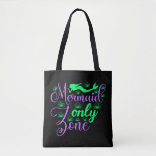 Nur Meerjungfrau Zone in Neon Green und Lila Tasche