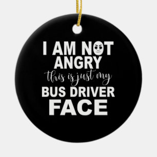 Nur mein Busfahrerstand Keramik Ornament
