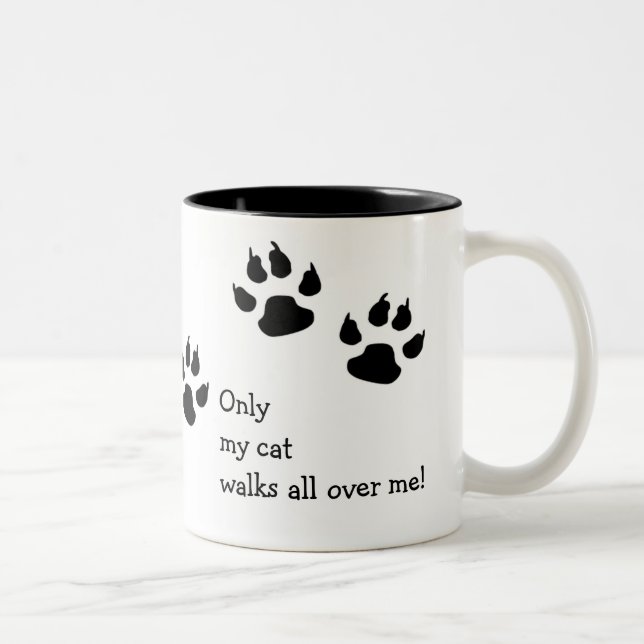 Nur meine Cat-Tasse Zweifarbige Tasse (Rechts)
