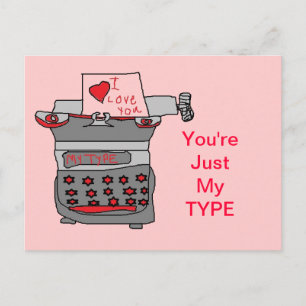 Nur meine Type Card Postkarte