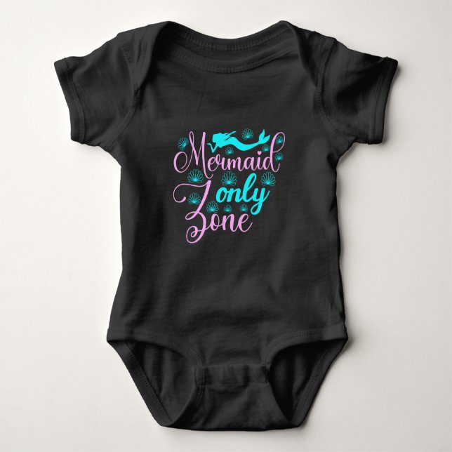 Nur Mermaid-Zone Baby Strampler (Vorderseite)