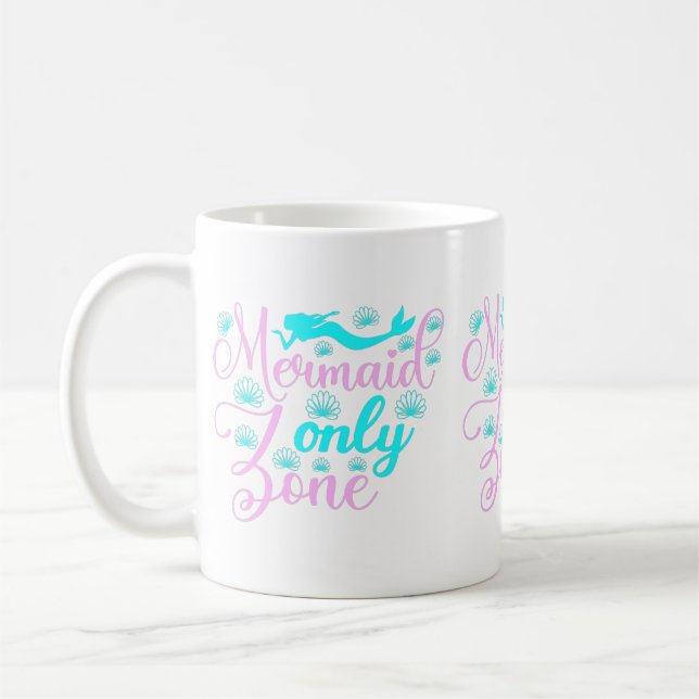 Nur Mermaid-Zone Kaffeetasse (Links)