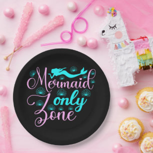 Nur Mermaid-Zone Pappteller