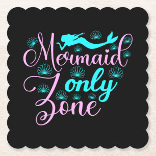 Nur Mermaid-Zone Untersetzer