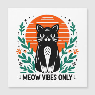 nur Miau-Stimmung Magnetkarte