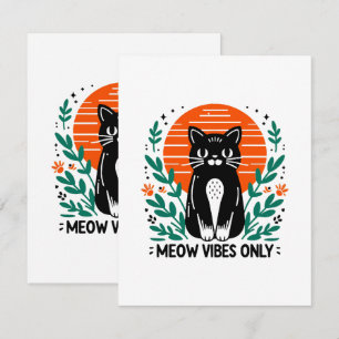 nur Miau-Stimmung Mitteilungskarte
