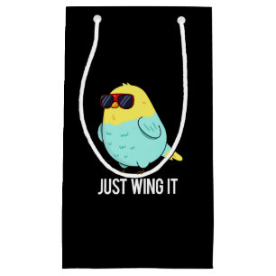 Nur mit dem Gewitter Bird Pun Dark BG Kleine Geschenktüte