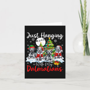 Nur mit meinen Dalmatinern verheddern Weihnachten Karte