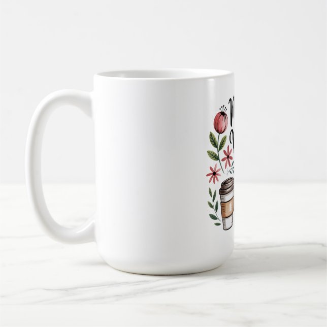 Nur Mütter-Vibes Kaffeetasse (Links)