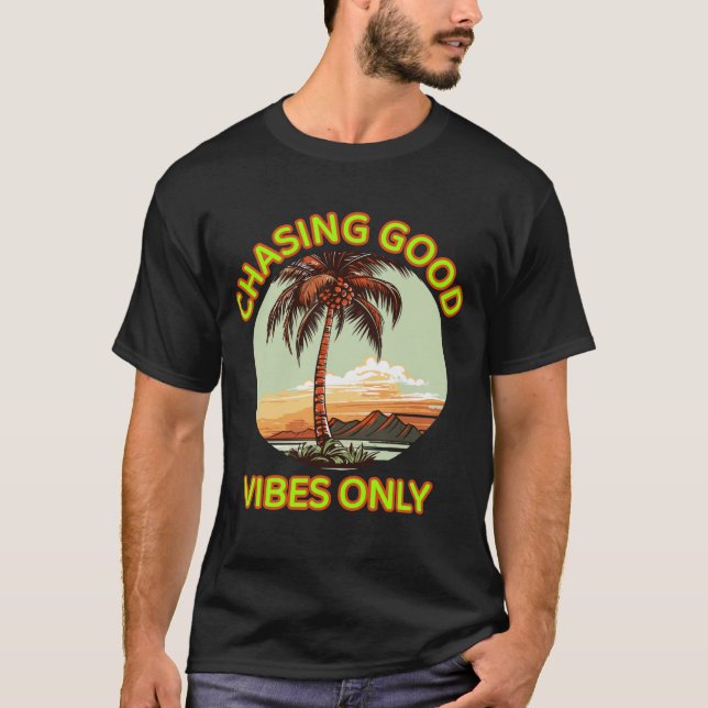 Nur nach guten Gewändern suchen - Retro Sunset Äst T-Shirt (Vorderseite)