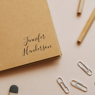 Nur Name Unterschrift Elegante Kalligrafie Schrift Gummistempel