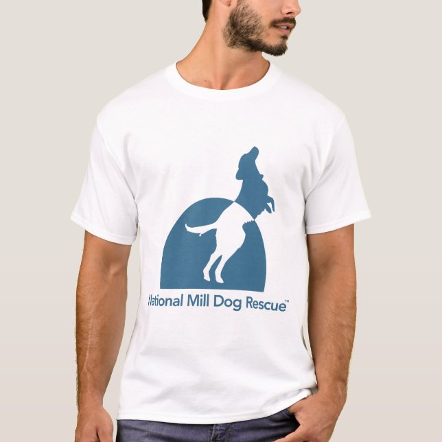 Nur nationales Mühlhunderettungs-Logo T-Shirt (Vorderseite)