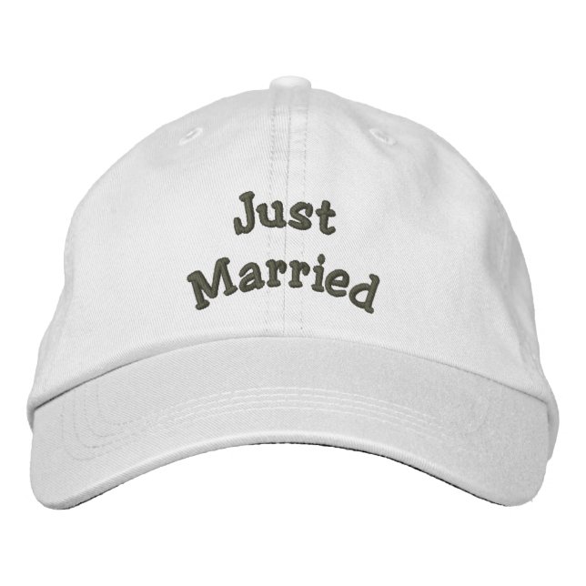 Nur Niedliche Hochzeit verheiratet Bestickte Baseballkappe (Vorderseite)