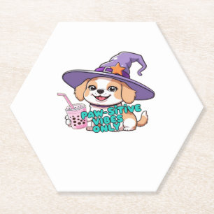 Nur � Niedlicher Hund mit Bubble Tee a Untersetzer