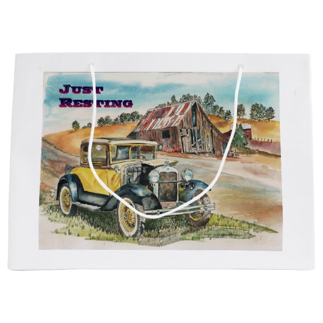 Nur noch ausruhen große geschenktüte (Vorderseite)