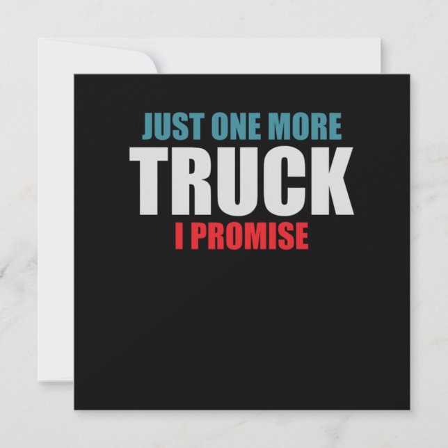 Nur noch ein Cooles Geschenk für den Lkw-Fahrer Einladung (Vorderseite)