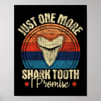 Nur noch ein Hai-Zahn I Versprechen - Retro Fossil