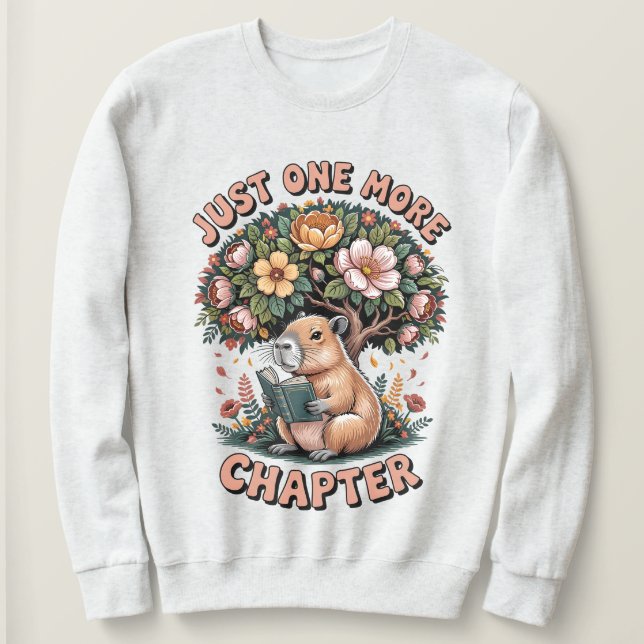 Nur noch ein Kapitel Capybara Sweatshirt  (Design vorne)