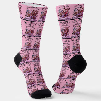 Nur noch ein Kapitel - Florale Bücherliebhaberin - Socken