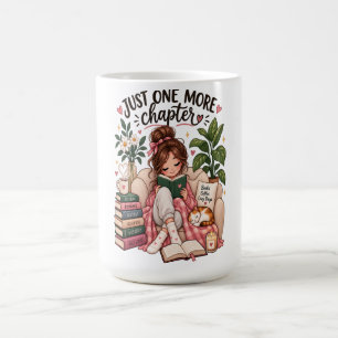 Nur noch ein Kapitel – Gemütlicher Bücherliebhaber Kaffeetasse