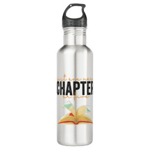 Nur noch ein Kapitel oder fünf lustige Buchliebhab Edelstahlflasche