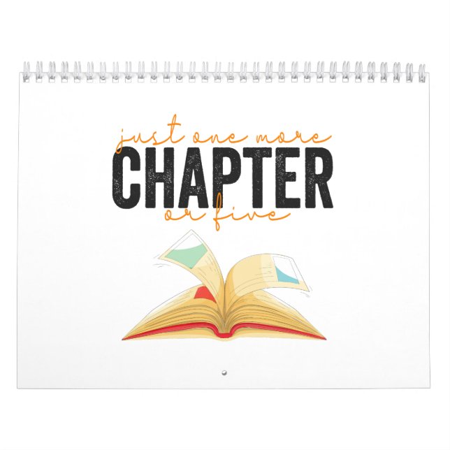 Nur noch ein Kapitel oder fünf lustige Buchliebhab Kalender (Titelbild)